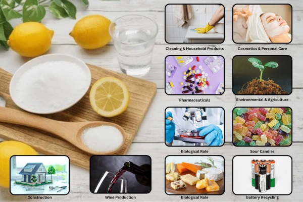 Citric acid product use comparison