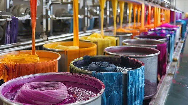 Textile dyeing process